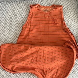 Orange Striped Woolino Sleep Sack